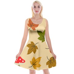 Autumn Leaves Reversible Velvet Sleeveless Dress by DithersDesigns