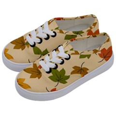 Autumn Leaves Kids  Classic Low Top Sneakers by DithersDesigns