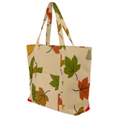 Autumn Leaves Zip Up Canvas Bag by DithersDesigns