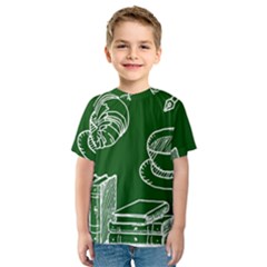 Books And Baked Goods Pattern Kids  Sport Mesh Tee