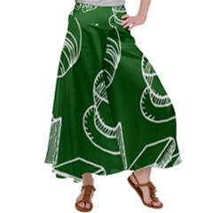 Books And Baked Goods Pattern Satin Palazzo Pants by DithersDesigns