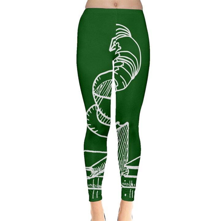 Books And Baked Goods Pattern Inside Out Leggings