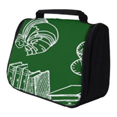 Books And Baked Goods Pattern Full Print Travel Pouch (small)