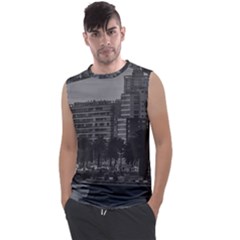 Sunset Coastal Urban Scene, Montevideo, Uruguay Men s Regular Tank Top by dflcprintsclothing