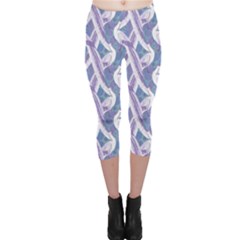 White Peacocks Capri Leggings  by marynarts