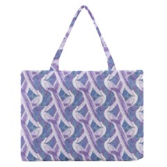 White Peacocks Zipper Medium Tote Bag by marynarts