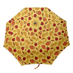 Apple Pie Pattern Folding Umbrellas by designsbymallika