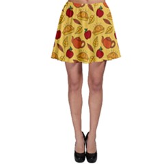 Apple Pie Pattern Skater Skirt by designsbymallika