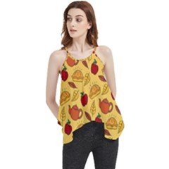 Apple Pie Pattern Flowy Camisole Tank Top by designsbymallika