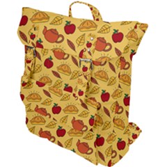 Apple Pie Pattern Buckle Up Backpack by designsbymallika