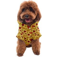 Apple Pie Pattern Dog Coat by designsbymallika