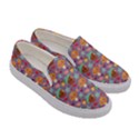 Nuts And Mushroom Pattern Women s Canvas Slip Ons View3