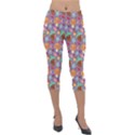 Nuts And Mushroom Pattern Lightweight Velour Capri Leggings  View1