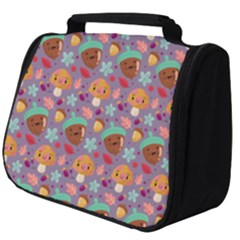 Nuts And Mushroom Pattern Full Print Travel Pouch (big)