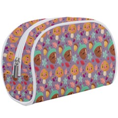 Nuts And Mushroom Pattern Makeup Case (large) by designsbymallika