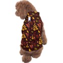 Yellow Green Orange Leaf Pattern Dog Sweater View2