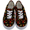 Golden Orange Leaves Kids  Classic Low Top Sneakers View1