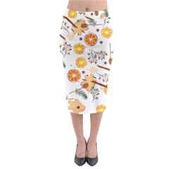 Honey Bee Pattern Midi Pencil Skirt by designsbymallika