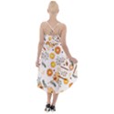 Honey Bee Pattern High-Low Halter Chiffon Dress  View2