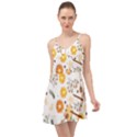 Honey Bee Pattern Summer Time Chiffon Dress View1