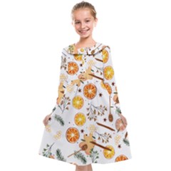 Honey Bee Pattern Kids  Midi Sailor Dress by designsbymallika