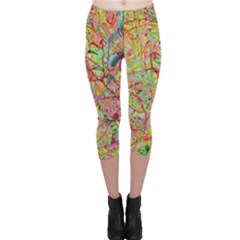 Quarantine Spring Capri Leggings  by arwwearableart