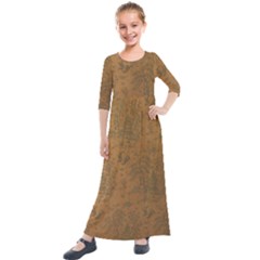 Georgian Wall Kids  Quarter Sleeve Maxi Dress by DeneWestUK