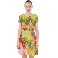 The Drawn Background Grunge, A Multikolor Adorable In Chiffon Dress by FloraaplusDesign