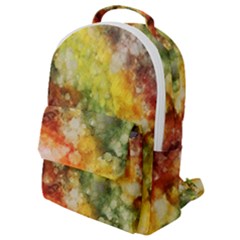 The Drawn Background Grunge, A Multikolor Flap Pocket Backpack (small)