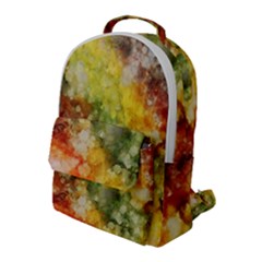 The Drawn Background Grunge, A Multikolor Flap Pocket Backpack (large)