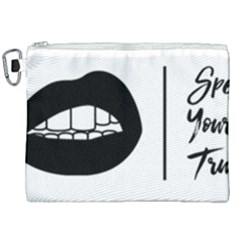 Speak Your Truth Canvas Cosmetic Bag (xxl) by 20SpeakYourTruth20