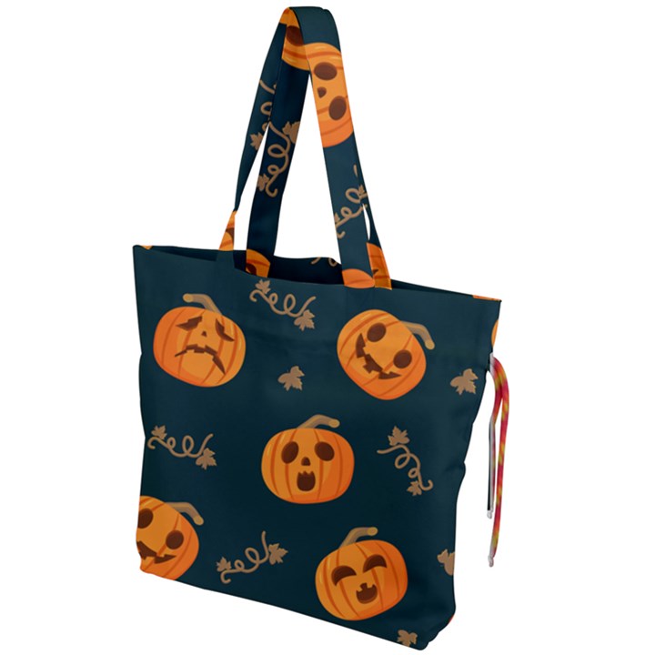 Halloween Drawstring Tote Bag