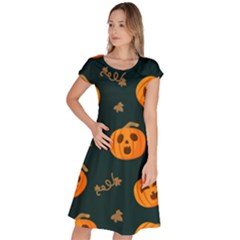 Halloween Classic Short Sleeve Dress by Sobalvarro