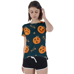 Halloween Short Sleeve Foldover Tee by Sobalvarro