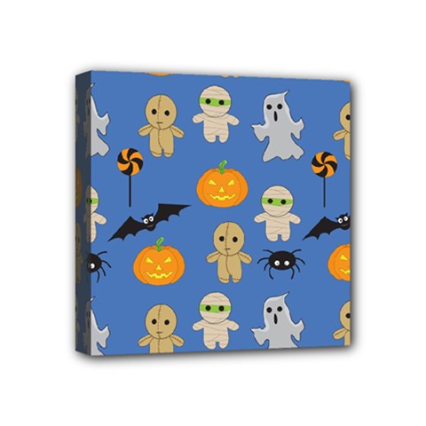 Halloween Mini Canvas 4  X 4  (stretched) by Sobalvarro