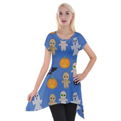 Halloween Short Sleeve Side Drop Tunic by Sobalvarro