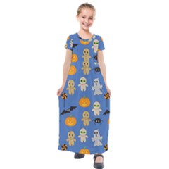 Halloween Kids  Short Sleeve Maxi Dress by Sobalvarro