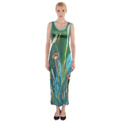 Seedlings -fitted Maxi Dress