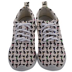 Lady Cat Pattern, Cute Cats Theme, Feline Design Mens Athletic Shoes by Casemiro