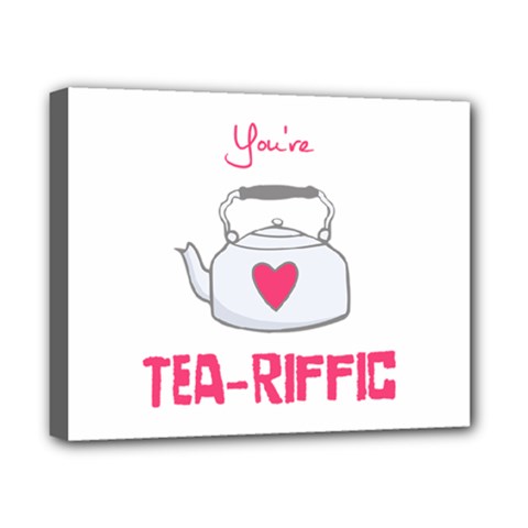 Your Tea-riffic Canvas 10  X 8  (stretched) by CuteKingdom