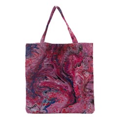 Dragons Flames Grocery Tote Bag by kaleidomarblingart