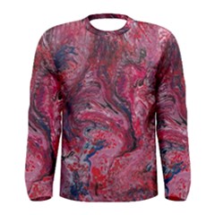 Dragons Flames Men s Long Sleeve Tee by kaleidomarblingart