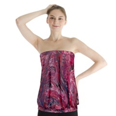 Dragons Flames Strapless Top by kaleidomarblingart