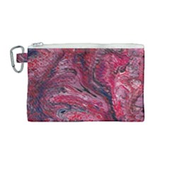 Dragons Flames Canvas Cosmetic Bag (medium) by kaleidomarblingart