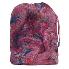 Dragons Flames Drawstring Pouch (3xl) by kaleidomarblingart