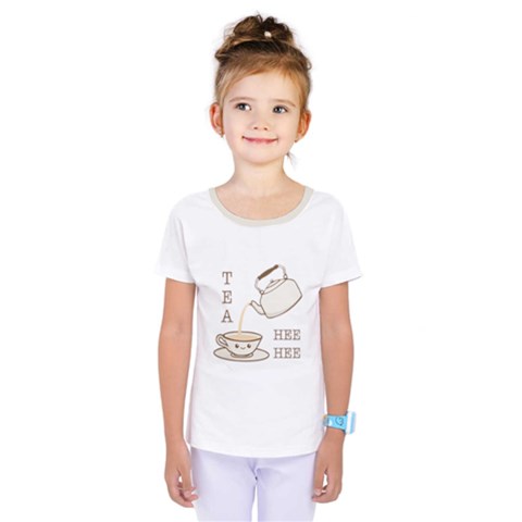 Tea Hee Hee Kids  One Piece Tee by CuteKingdom