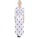 Riding Bike Motif Print Pattern Quarter Sleeve Wrap Maxi Dress View2