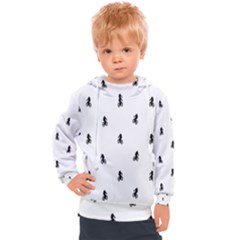 Riding Bike Motif Print Pattern Kids  Hooded Pullover by dflcprintsclothing