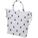 Riding Bike Motif Print Pattern Buckle Top Tote Bag View2