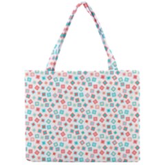 Aqua Coral Mini Tote Bag by CuteKingdom